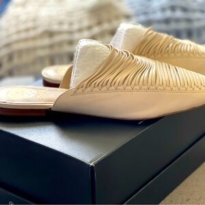 Vince Camuto Bone leather mule flats. Size 11